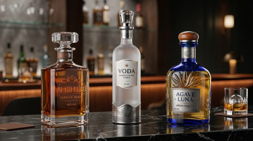 popular liquor bottles