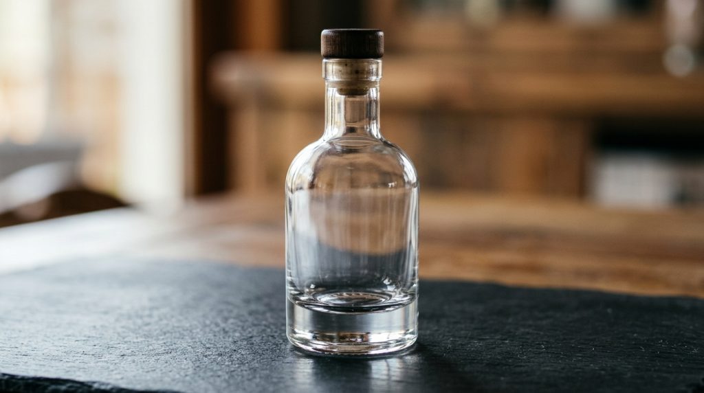 High quality thick bottom glass miniature liquor bottle empty for wholesale