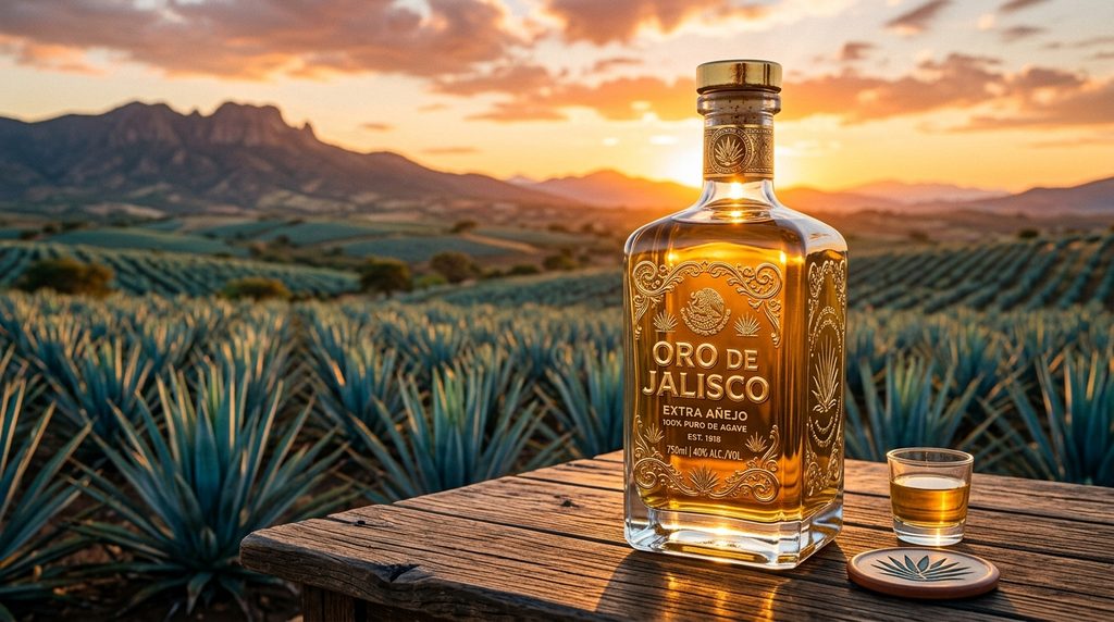 Premium custom clear glass tequila bottle wholesale manufacturer