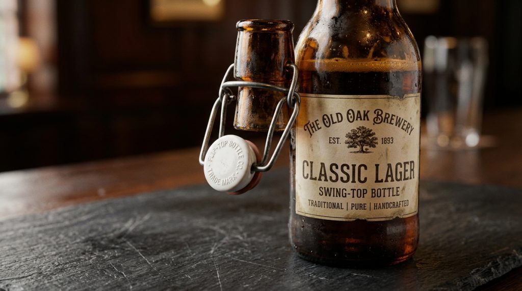 vintage swing top bottles for alcohol packaging